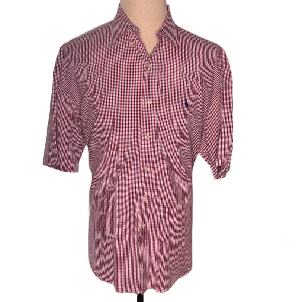 Ralph Lauren Red and White Checkered Shirt